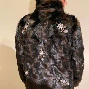 Faux Fur Zipped Jacket